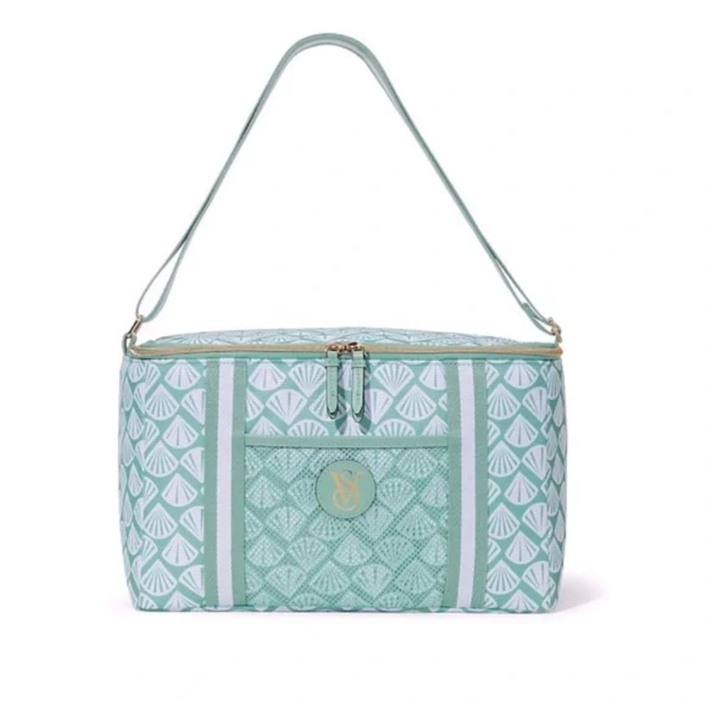 Victoria’s Secret Aqua & Gold Tote Cooler